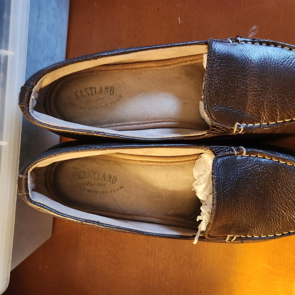 Eastland Brown Leather Loafers Moccasin Style